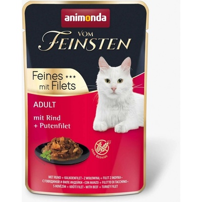 Animonda Vom Feinsten Adult Cat Hovädzie a morčacie filety 85 g