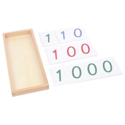 Veľké PVC karty s číslami 1-9000