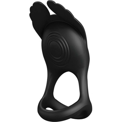 Pretty Love - Vibrant Penis Ring 7 Vibrations Black Silicone