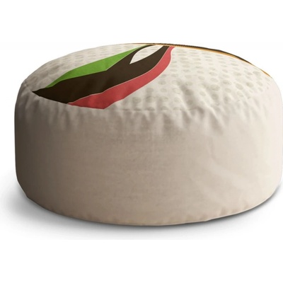 Sablio Taburet Circle Retro abstrakce: 40x50 cm