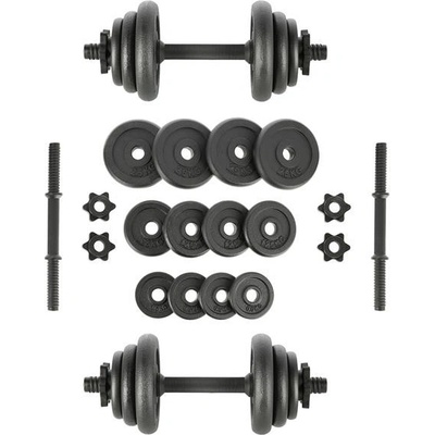 One Fitness Litinový činkový set v kufru STO20 17 kg