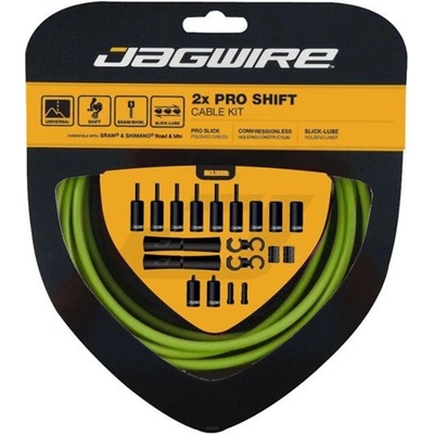 Jagwire 2x Pro Shift Kit Brzdový set zelená