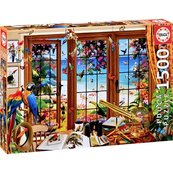 Educa Пъзел Educa от 1500 части - Поглед през прозореца (EDU20333)