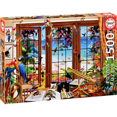 Educa Пъзел Educa от 1500 части - Поглед през прозореца (EDU20333)