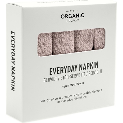 The Organic Company Салфетки Everyday 20 x 20 см лавандулови 4 бр (1073-340)