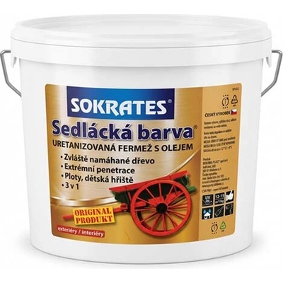 SOKRATES Sedlácká barva 0830 červená cihlová 2kg