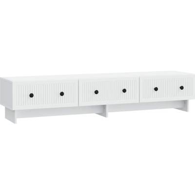 vidaXL ТВ шкаф с чекмедже Бяло 147 x 34, 5 x 30 см Инженерна дървесина (894015)