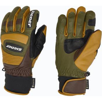 ZIENER Мъжки скиорски ръкавици ZIENER Guard GTX + Gore Grip PR alpine dark/brown