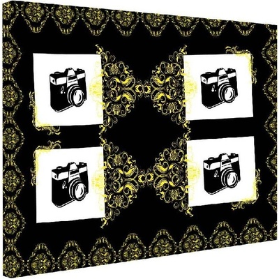 IMPAR Fotoobraz na plátno Retro gold 90x60 cm