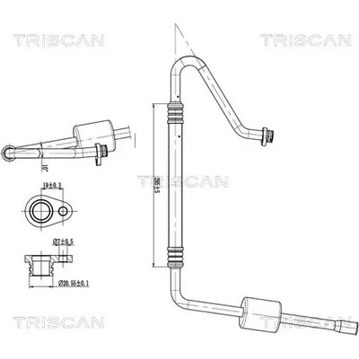 TRISCAN Vysokotlaké / nízkotlaké vedení klimatizace TRI 9010 28040