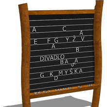 Playground System herný doplnok z agátu magnetická tabuľa s písmenami