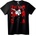 NOONEBRAND Тениска Gaga с Червени Букви - S, Black