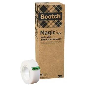 3M Самозалепваща лента, 19 мм x 33 м, екологично чиста, 3M "Scotch Magic", прозрачна 7100369502 (7100369502)