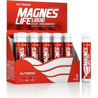 Nutrend Horčík, B6 Magneslife višňa 10 x 25 ml