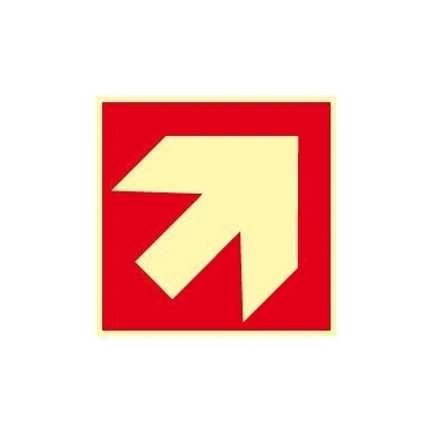 Směrovka k zařízení PO (nahoru, dolů), plast 15,0 x 15,0 cm