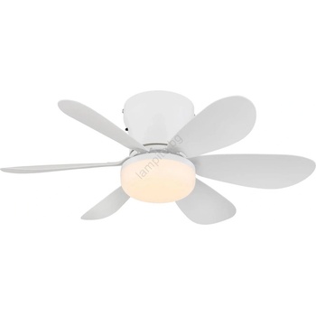 GLOBO 03625W - Димируем LED таванен вентилатор DELORES LED/5W/230V 2700-6500K бял + дистанционно управление (GL8891)