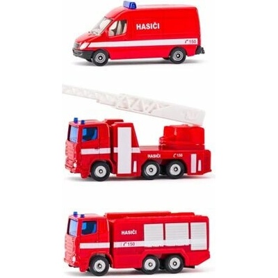 SIKU Blister Hasičská sada 3 áut česká verzia 1 50