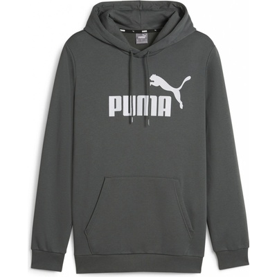 Puma ESS Big Logo Hoodie šedá