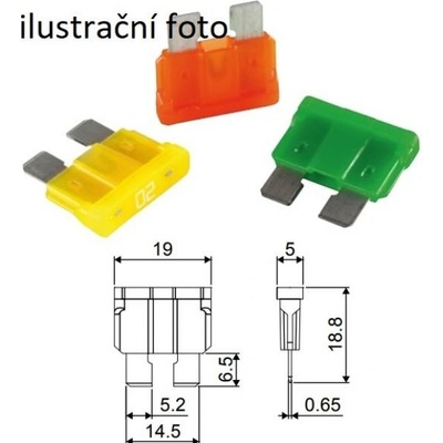 Pojistka nožová ATO 15A 100ks