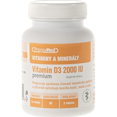 Pragomed Vitamin D3 2 000 IU 30 tobolek
