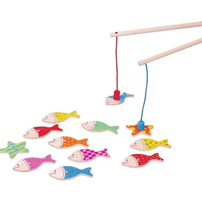 Lelin toys - Дървен магнитен риболов