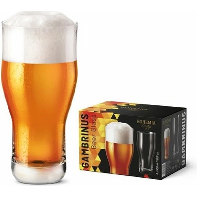 BOHEMIA PRESTIGE GAMBRINUS PIVNÍ SKLENICE 6 x 500 ml
