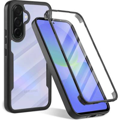 Techsuit Калъф за Samsung Galaxy Galaxy A36 5G / A56 5G + калъф - ColorVerse 360 Series - черен