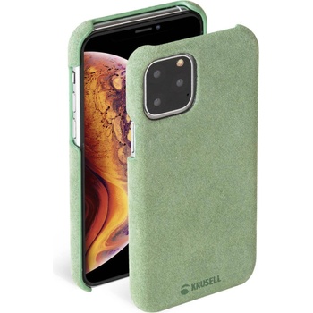 Krusell Гръб Krusell Broby Cover естествен велур за Iphone 11 Pro Max Olive (7394090617709)