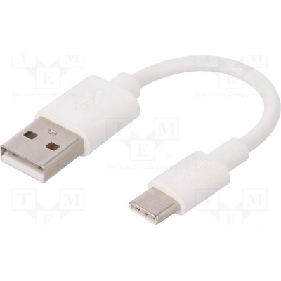 Goobay 38677 USB 2.0, USB 3.1, USB A vidlice, USB C vidlice, 0,1m, bílý