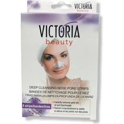 Victoria Beauty дълбоко почистващи ленти за нос, 6 броя