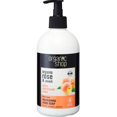 Organic Shop tekuté mýdlo na ruce Broskev 500 ml