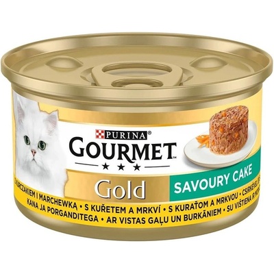 Gourmet Gold cat Savoury Cake kuře s mrkví í 85 g