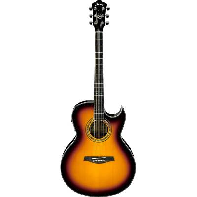Електро-акустична китара Ibanez - JSA20 VB w/Case, жълта/черна (396590)