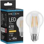 Mexen Vintis LED крушка филaмент E27, A60, 4W, Топла - 2200K, 470 lm, прозрачен - L150-E27-0422-00 (L150-E27-0422-00)