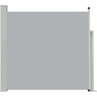 Greatstore Zatahovací boční markýza/zástěna na terasu 170 x 300 cm šedá