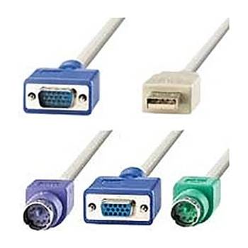 Roline Cable KVM 1xHD15M/F, 1xUSB A/2xPS2M, 1.8m, 11.01. 4702 (11.01.4702)