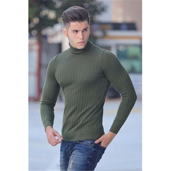 Madmext Мъжки пуловер 4352 - Каки #305397 (305397_Хаки)