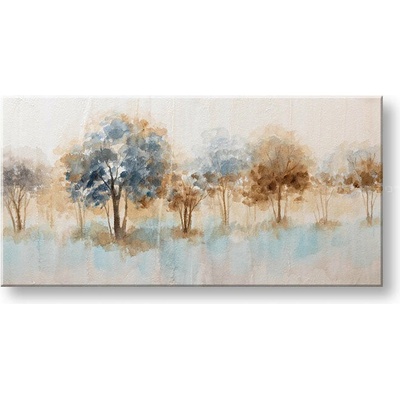Malovaný obraz na stěnu STROMY 1 díl 100x50 cm - 100×50 cm / Premium 4 cm
