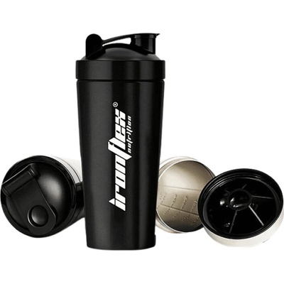 Ironflex Nutrition IronFlex Shaker Steel - Black [750 мл] Черен