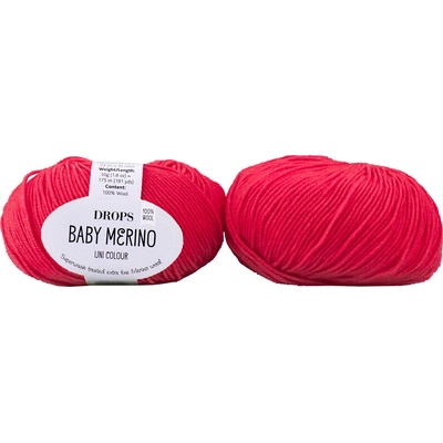 Drops Baby Merino 16 červená