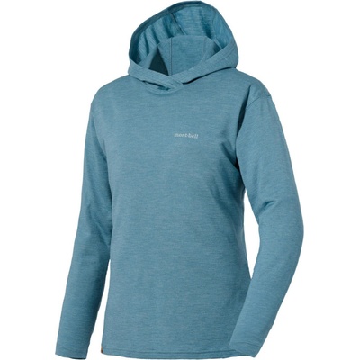 Montbell Merino Wool Plus Light Hoodie blue green 23