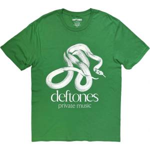 Deftones Private Music Mono Тениска с къс ръкав Green XL (DEFTTS18MGR04)