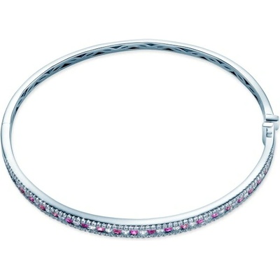 SAVICKI Náramok biele zlato bangle s diamantmi - SAVG04839 WZ