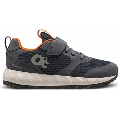 ZeroC juniorská voľnočasová obuv HAGA VELCRO GTX tmavo modrá biela oranžová