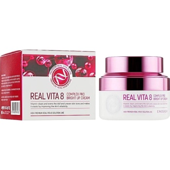 Enough Premium Озаряващ крем за лице Real Vita 8 Complex Pro, 50 ml
