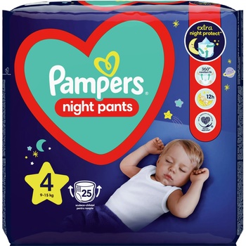 Pampers Пелени гащи Pampers - Night 4, 25 броя (1100004223)