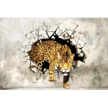 DIMEX ART s. r. o Флизелинов фототапет пантера на лов 375 x 250 см