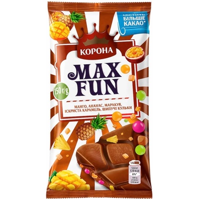 Korona Mléčná Maxfun "Tropic Mix" 150 g