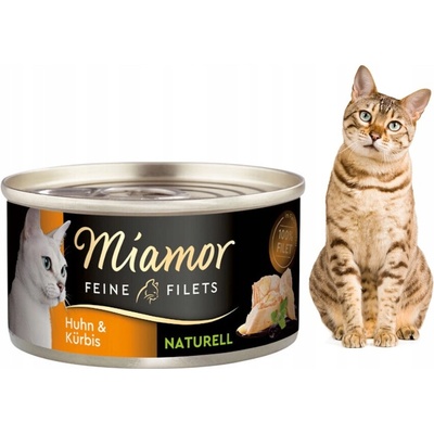 Miamor Feine Filets Naturell kura & tekvica 80 g