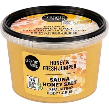 Organic Shop Скраб за тяло Honey & Fresh Juniper, 250 ml